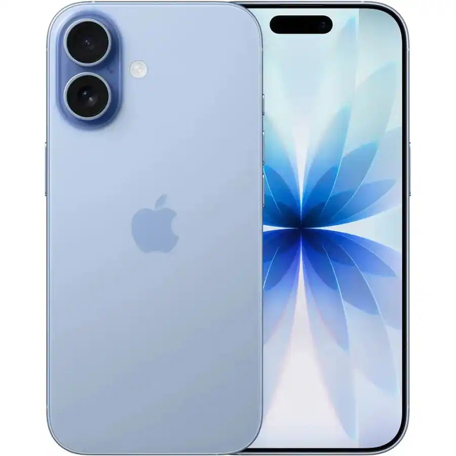 Apple - Refurbished Excellent - iPhone 17 256GB 6.3" 5G Fully Unlocked, Mist - Blue